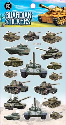 TANKOK matricák – kreatív készlet gyerekeknek