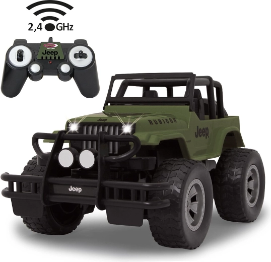 RC Jeep Wrangler Rubicon autó 1:14 méretarányban, olívazöld