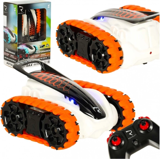 RC lánctalpas terepjáró REVOLT BIOTRAX, 2,4 GHz, LED, piros