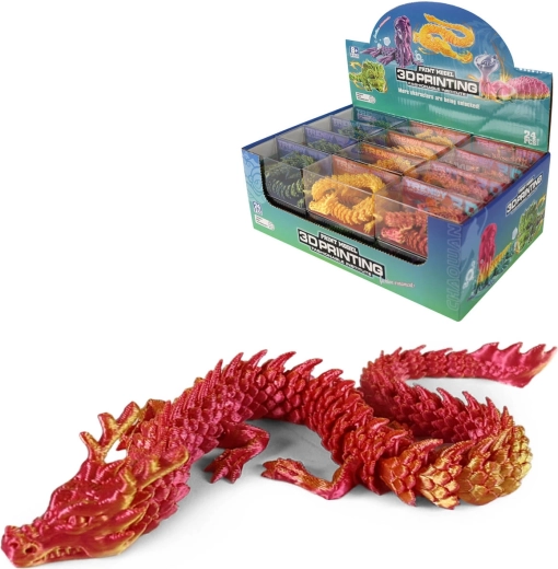 Varázslatos kínai sárkány 3D 27 cm