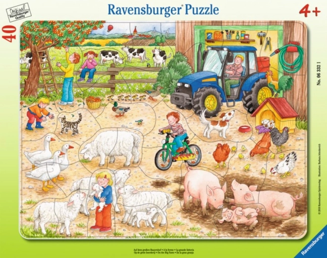 Ravensburger puzzle a nagy tanyán 40 darab