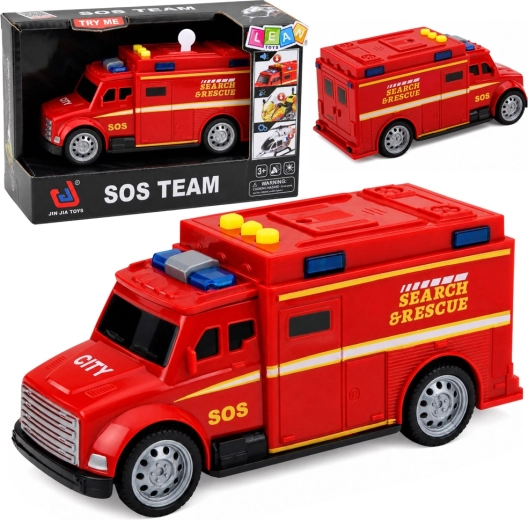 SOS Search & Rescue mentőautó fény- és hangeffektekkel 15,5 cm – 1 db