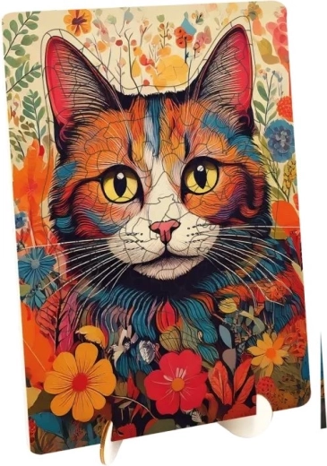 Moxy kontúros fa puzzle Macska 125 darab