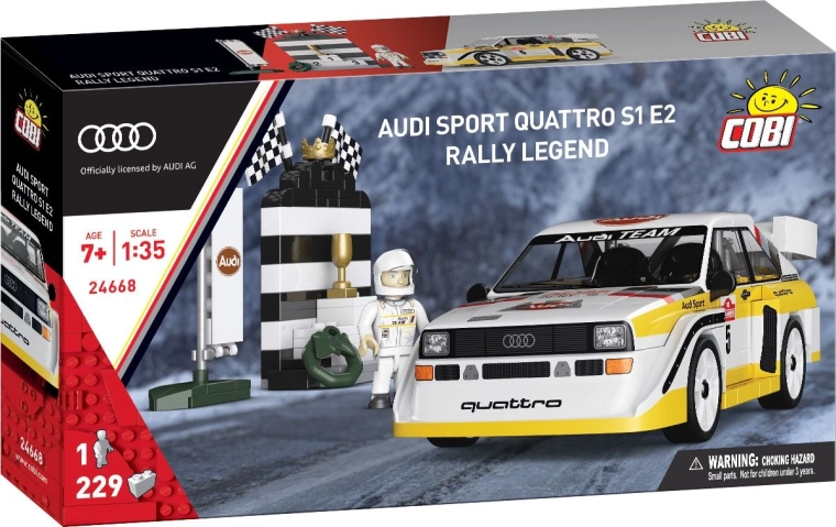 Cobi Audi Sport Quattro S1 E2 – rali-legenda 1:35 méretarányban (229 darab)