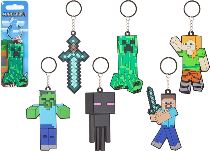 Minecraft kulcstartó – figura 8 cm