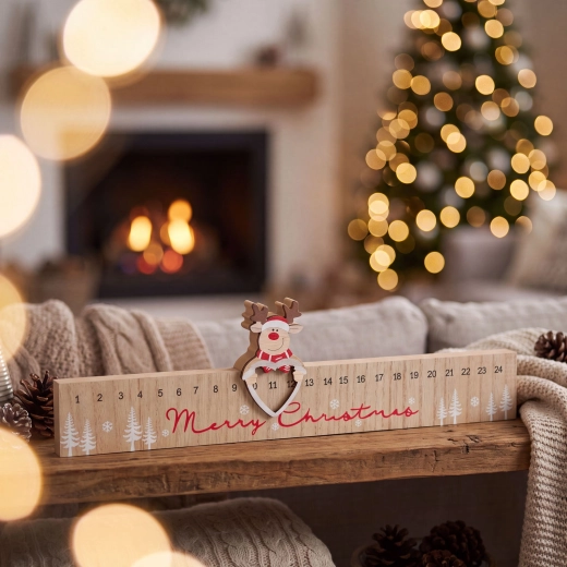 „Merry Christmas” adventi naptár rénszarvassal