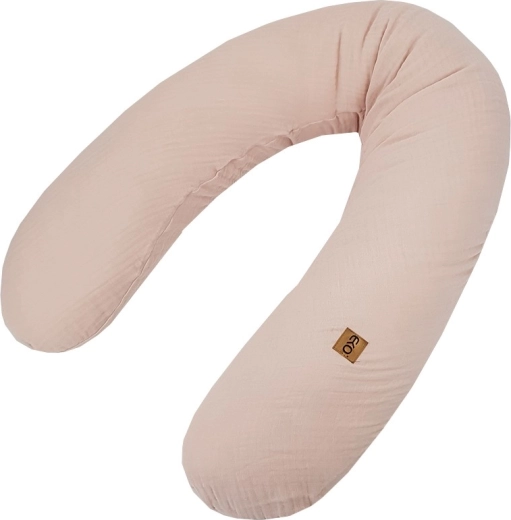 EKO muszlin szoptatós párna powder pink 180 cm