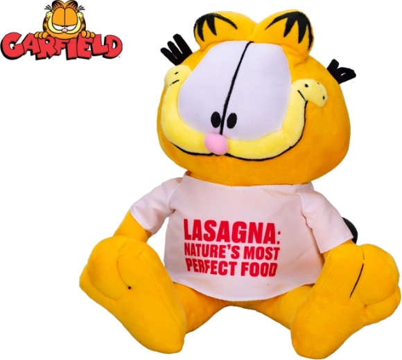 Plüss Garfield kandúr 24 cm ülő