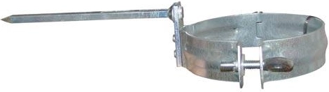 100 mm-es ereszcsatorna-lefolyócső bilincs horganyzott acélból