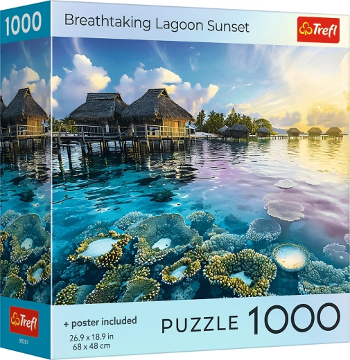 Trefl puzzle Naplemente a lagúna felett 1000 darabos