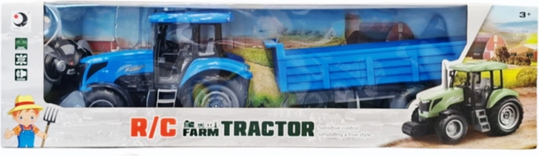 Távirányítós traktor utánfutóval