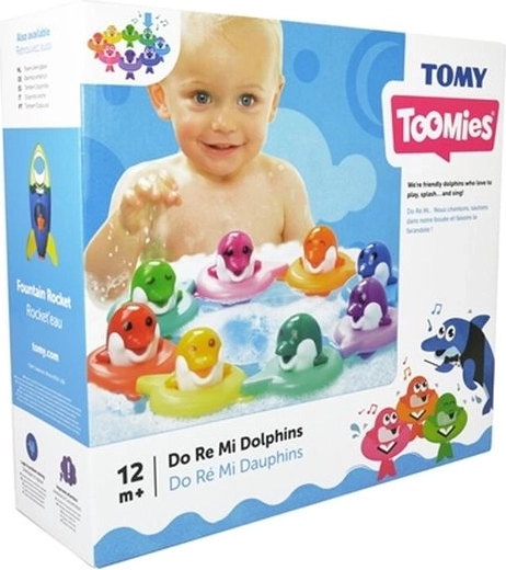 TOMY Toomies zenélő fürdő delfinek