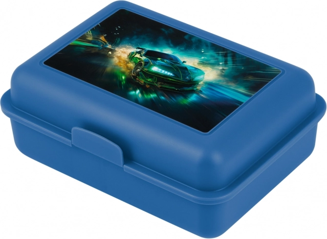 Versenyautós ebédlődobozt