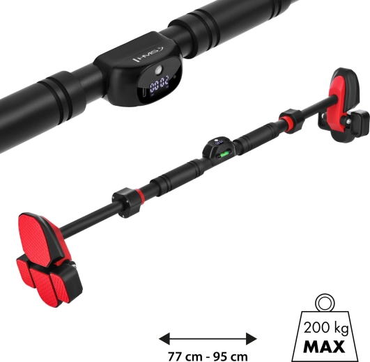 Ajtókeretbe szerelhető húzódzkodó rúd számlálóval és libellával HMS DD500