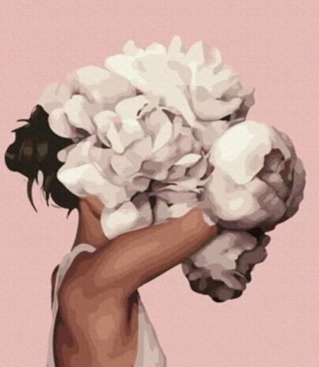 Gyémántszemes kirakó – absztrakt fej a felhőkben 30 × 40 cm