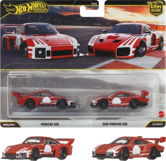 Hot Wheels Premium duopack PORSCHE 935 + 2018 PORSCHE 935
