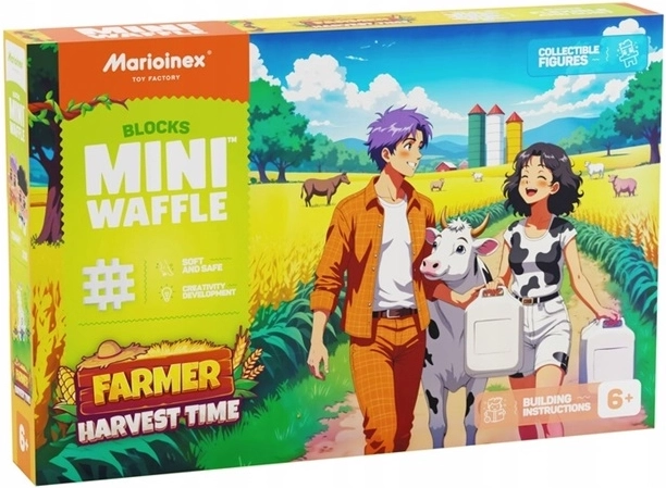 Marioinex Mini Waffle Farm – Aratási idő, 100 darab