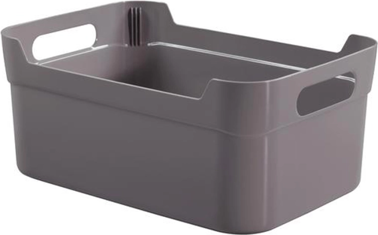 Műanyag tárolókosár 34 × 24 × 14 cm – színmix