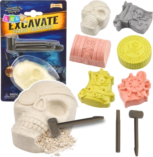 Kalóz archeológiai készlet – elrejtett kincsek feltárása gyerekeknek