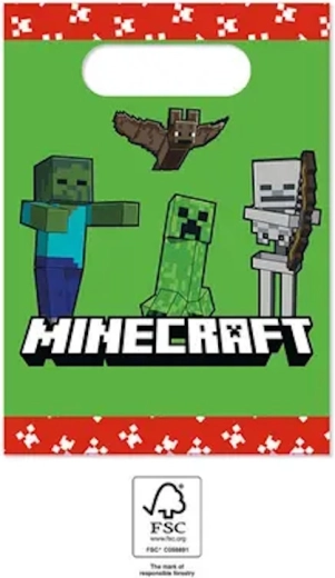 Minecraft party tasakok (4 db)