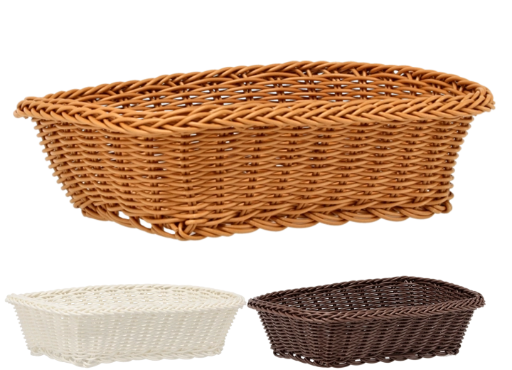 Téglalap alakú műanyag kosár 27 × 20 × 8 cm