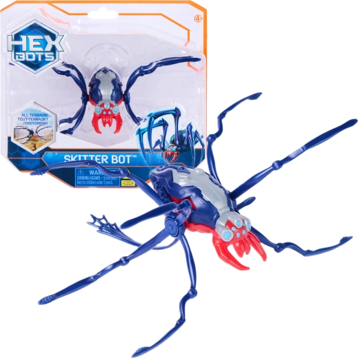 Spin Master Hex Bots Skitter Bot robotikus kék pók – 1 db
