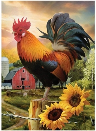 Gyémántmozaik – Kakas a farmon