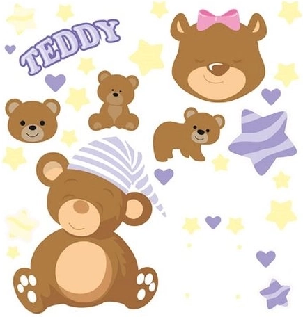 WIKORIA vasalható matricák DTF 15 × 20 Teddy