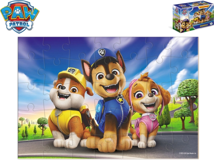 Mancs őrjárat gyerek puzzle dobozban – 35 darab