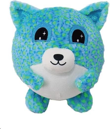 Felfújható plüss maci, kék, 23 cm