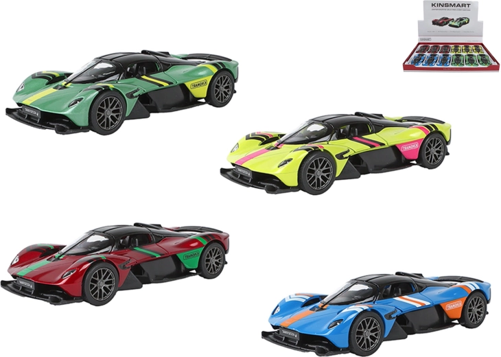 Kinsmart Aston Martin Valkyrie livery kiadás fém modell 1:36 visszahúzós meghajtással