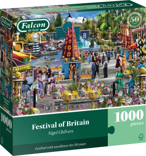 Falcon de luxe puzzle Británia fesztivál 1000 darab