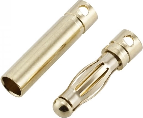 Aranyozott 4 mm-es banándugó csatlakozók (hosszú) – 1 db