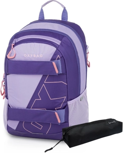 Oxybag Sport Half violet diák hátizsák és tolltartó