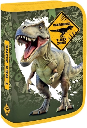 Egyszintes üres iskolai tolltartó T-Rex - 1 db