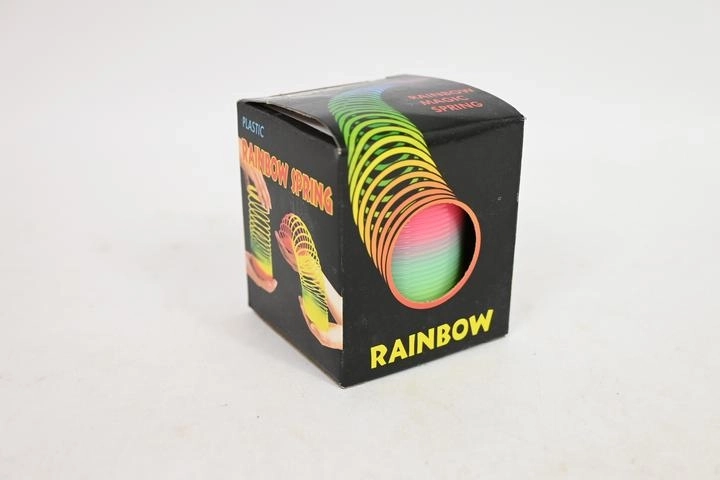 Szivárványos slinky rugó 5 cm-es dobozban