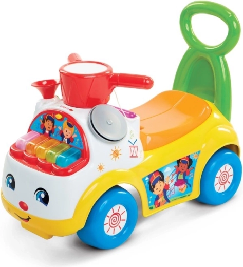 Fisher-Price zenélő bébitaxi – sárga zenészparádé