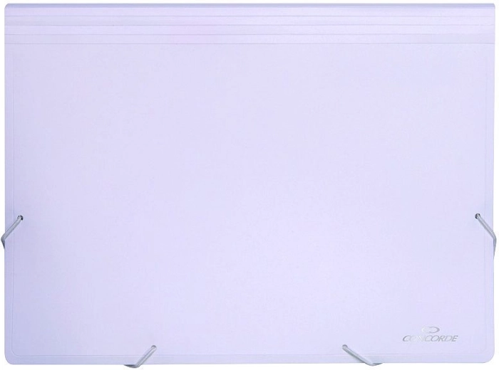 Gumis A4 dokumentumtartó mappa, 13 rekesszel, fehér