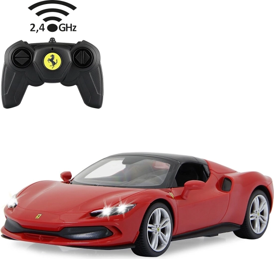 Ferrari 296 GTS RC autó 1:16 méretarányban, piros