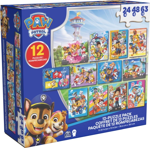 PAW PATROL puzzle 12 az 1-ben – nagy gyerek puzzle szett