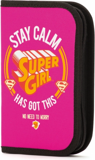 Super Girl stay calm iskolai tolltartó – egyszintes, felszerelés nélkül