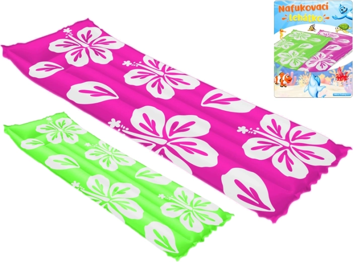 Felfújható matrac virágmintával 183 × 69 cm – 1 db