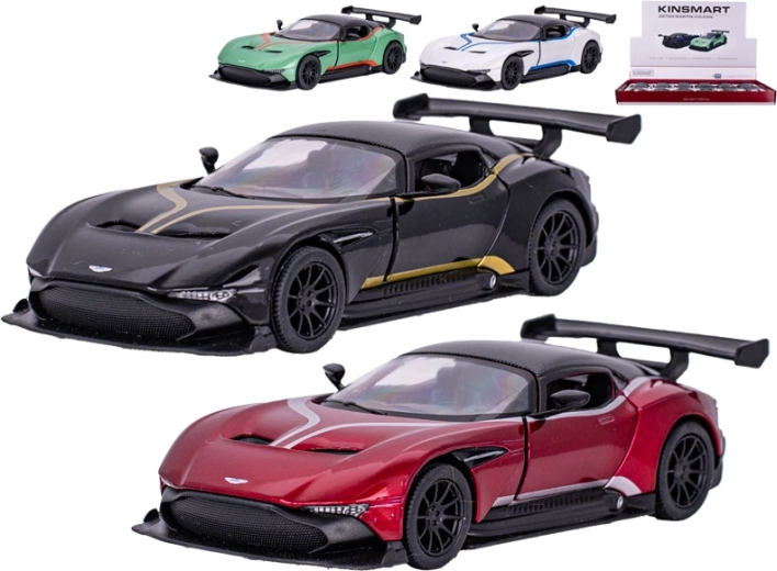 Fém autómodell Aston Martin Vulcan 1:38 visszahúzós meghajtással Kinsmart