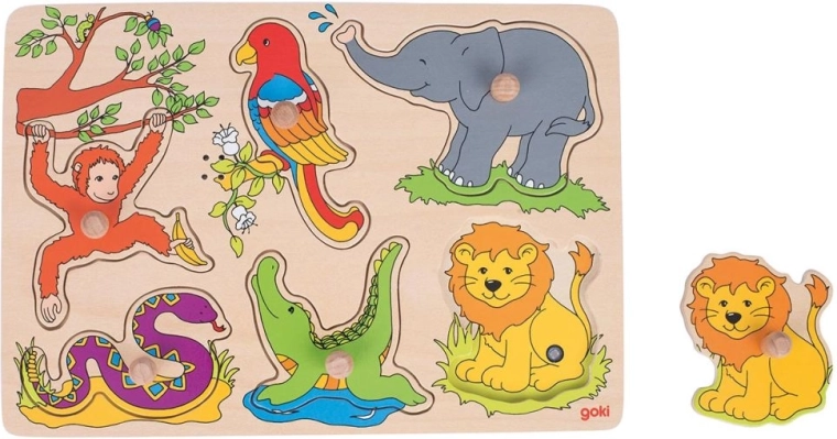 Hangos fa puzzle – állatkerti állathangok