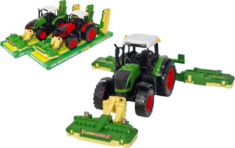 Traktor fűnyíróval
