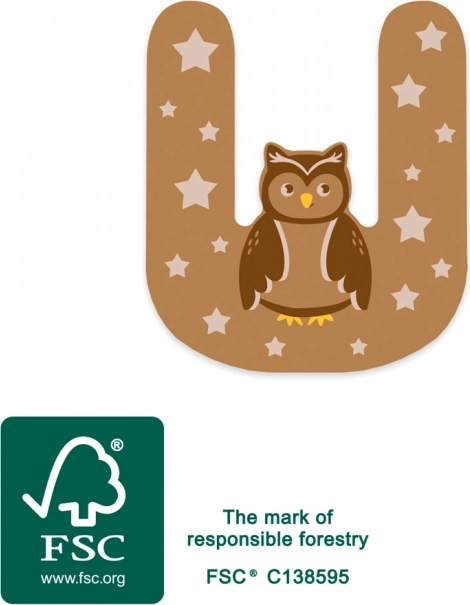 Fa betű U kicsi láb