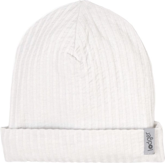 Lodger Beanie Seersucker Cloud Dancer pamut sapka 0–6 hónapos korig