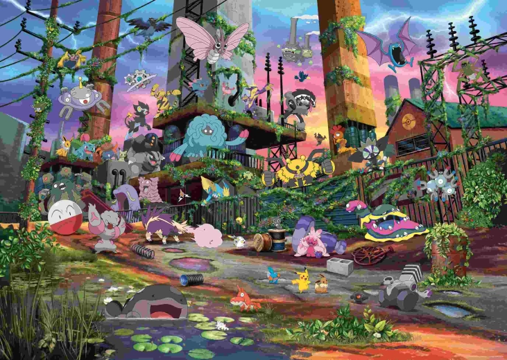 Ravensburger Pokémon Breakout 2 puzzle, 1000 darabos