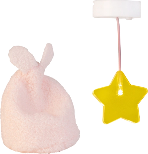 Lundby világítás babaházhoz, csillaglámpa és füles puff