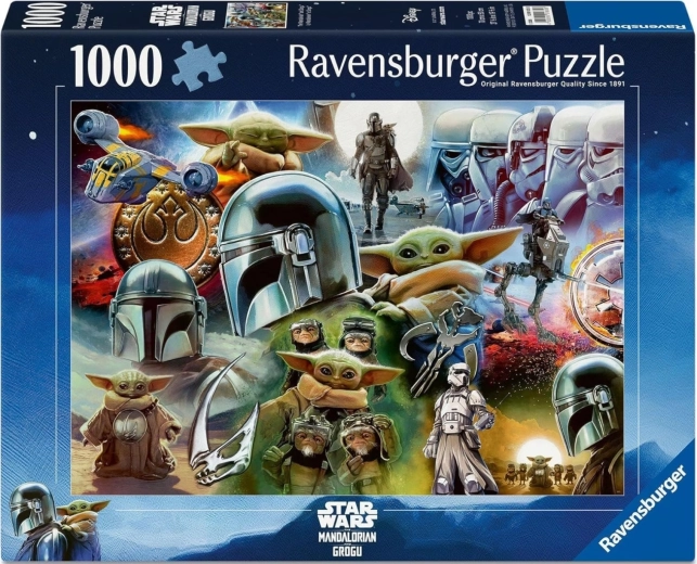 Ravensburger kirakó Star Wars: Mandalorian és Grogu 1000 darab